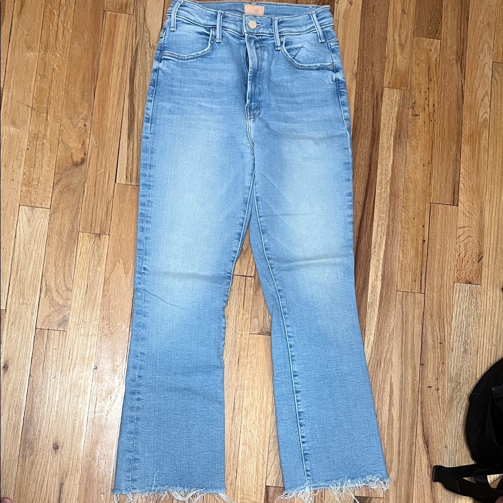MOTHER Light Wash Flare Jeans